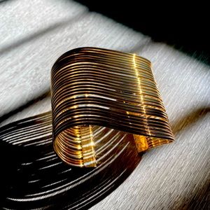 Gold Asymmetrical Bangle